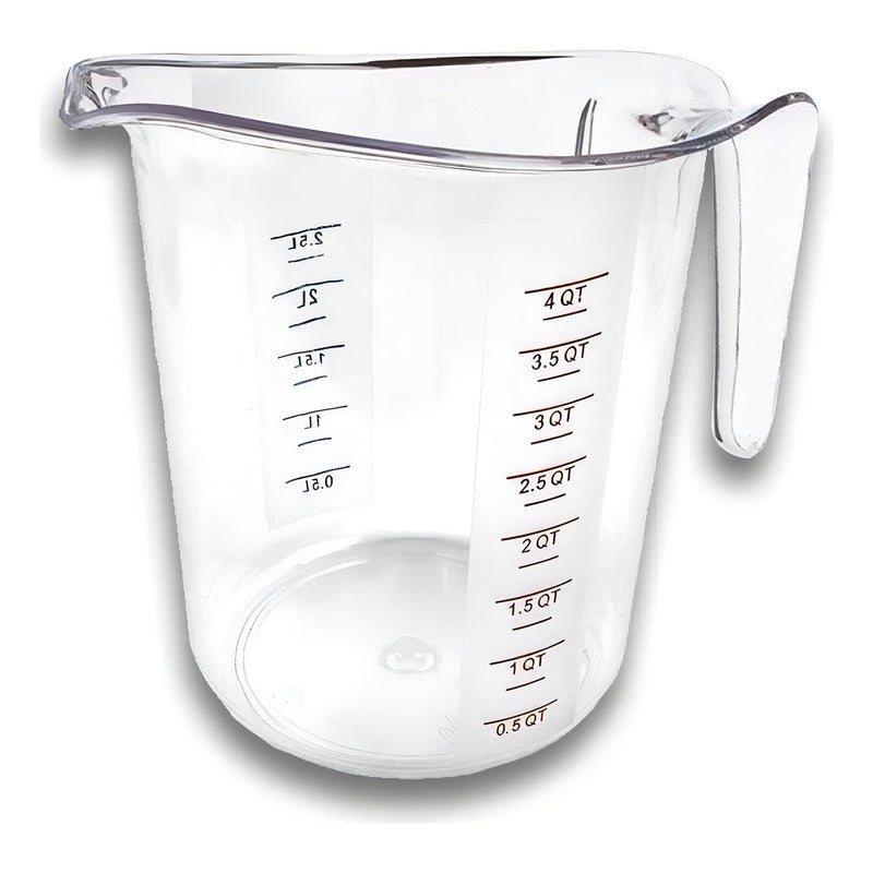 Jarra Medidora 4000ml 4 Litros Caledonia Japome-4000 Sanke Transparente