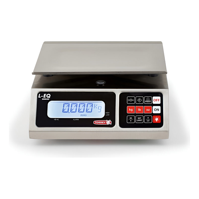 Báscula Porcionadora De Acero Inoxidable 12kg Torrey Leq-12 Plateado