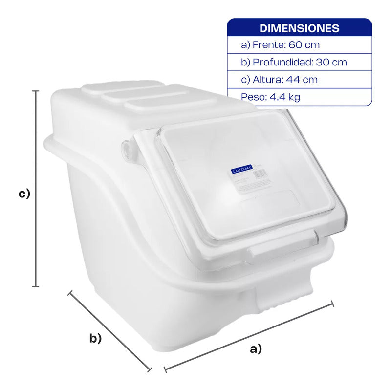 Almacenador Para Granos 23 Litros Caledonia Algra-23e