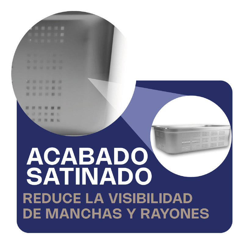 Inserto Acero Inox Perforado Entero 6 Pulgadas Inape-6