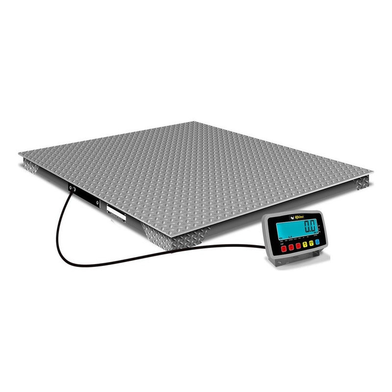 Báscula Industrial Digital Vinson Baper-12 1500kg 120x120cm Pantalla Lcd Gris