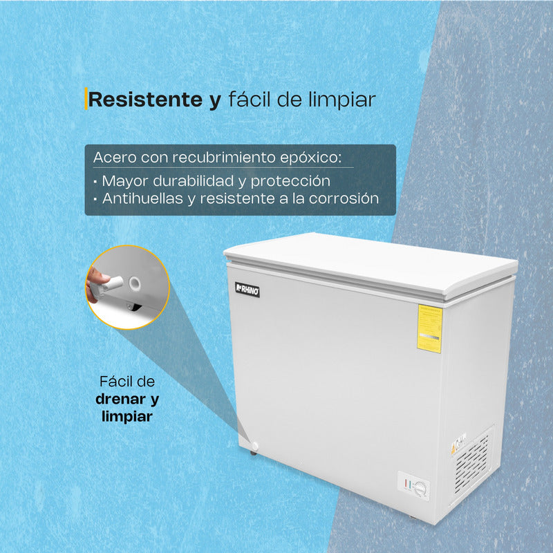 Congelador Horizontal Congeco-7 Rhino Color Blanco Reyfri Blanco