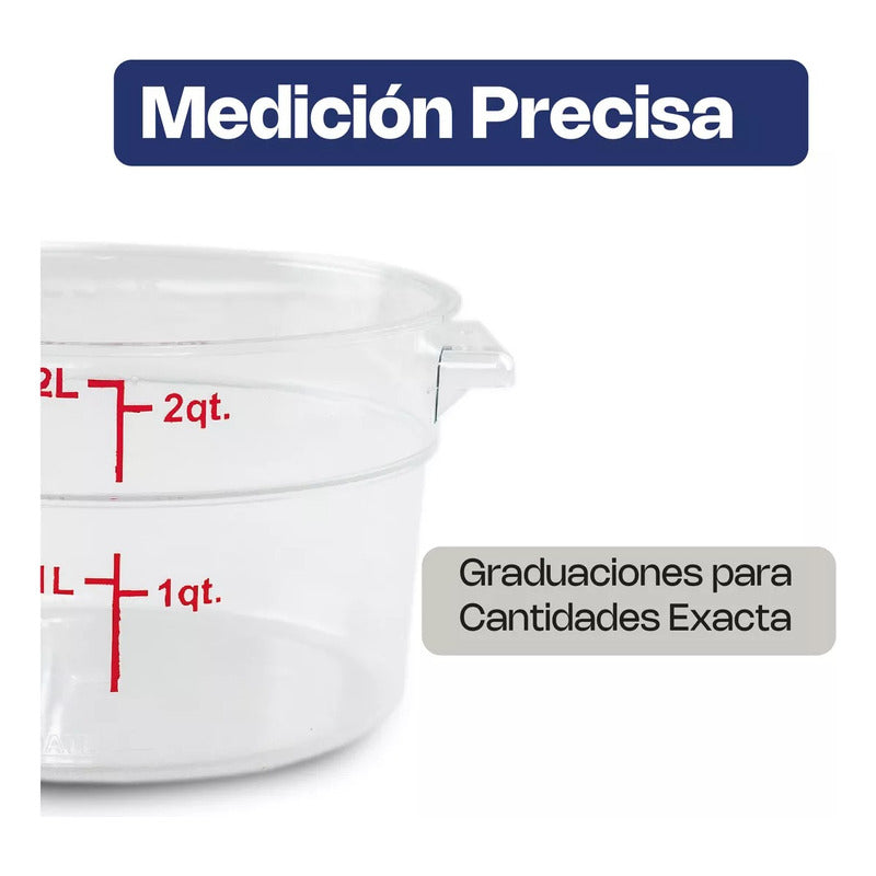Recipiente Policarbonato Redondo 2 Qt Caledonia Repore-2