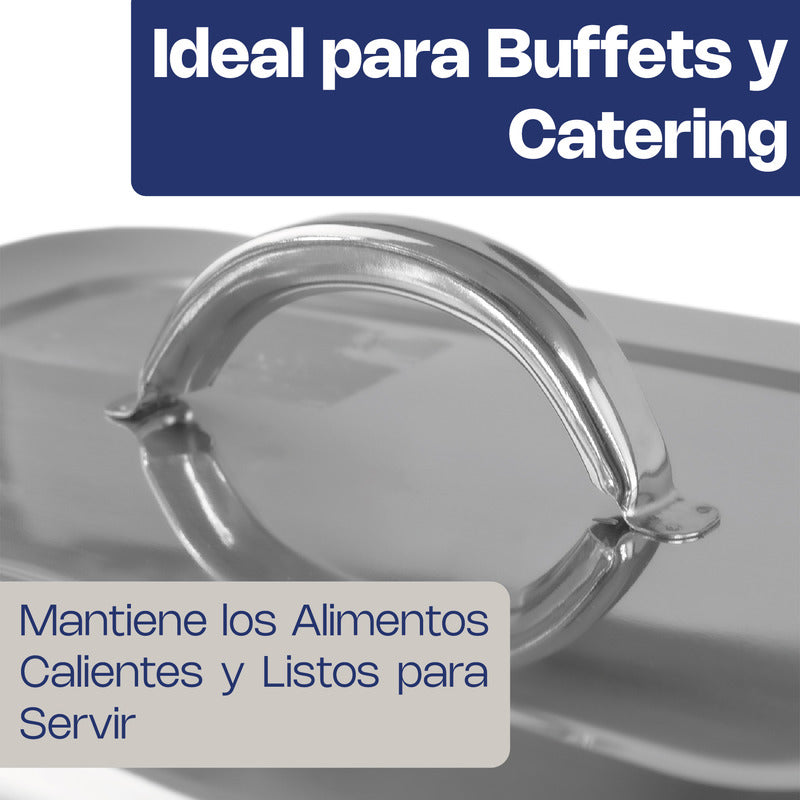 Chafer Rectangular Medio Caledonia Acero Inox Cheme-4