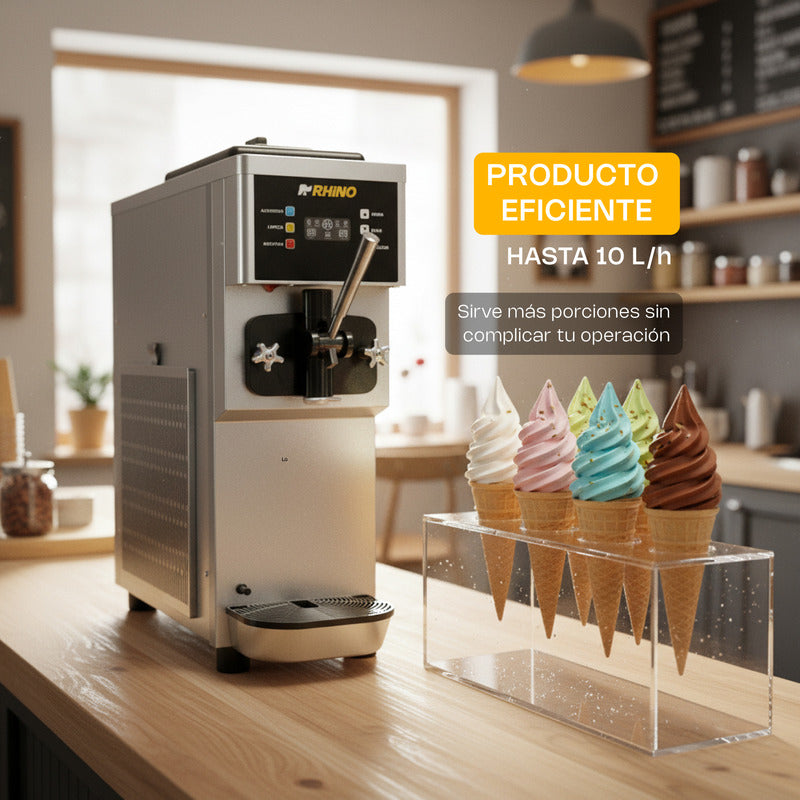 Máquina De Helados Suave De Mostrador Hela-10 Rhino