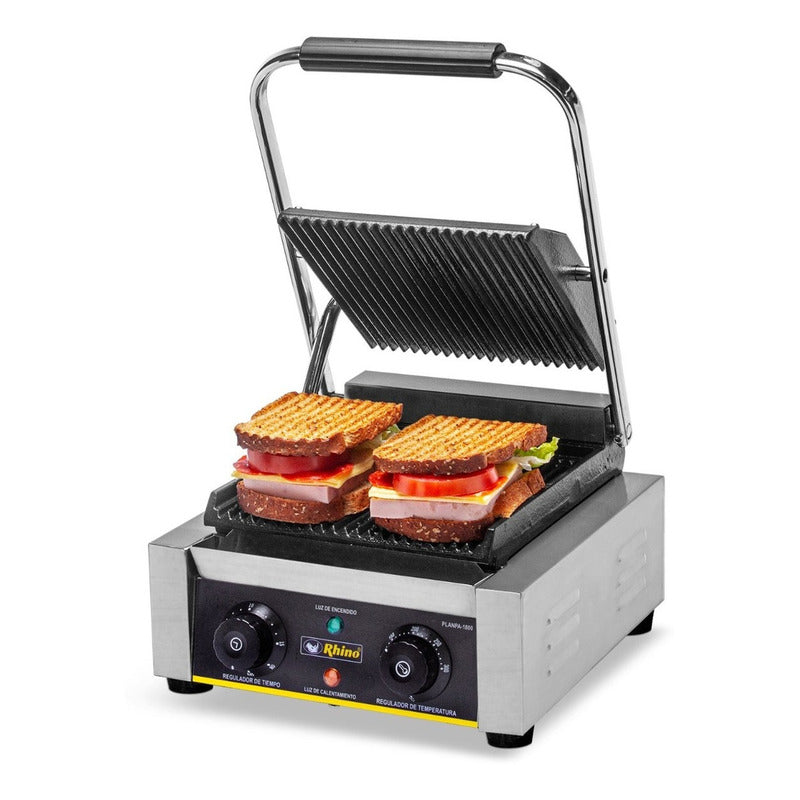 Asador Eléctrico Rhino Planpa-1800 110v Acero Inoxidable Acero Inoxidable