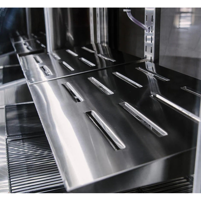 Vitrina Refrigerada Cremera Torrey Tem150ls-n 2°c A 10°c Estilo De Vidrio Curvo