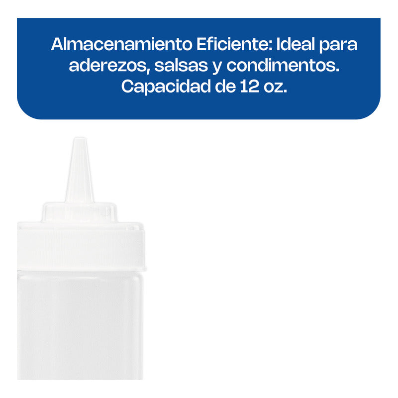 Recipiente Transparente Para Aderezo 16oz Recad-16t Transparente
