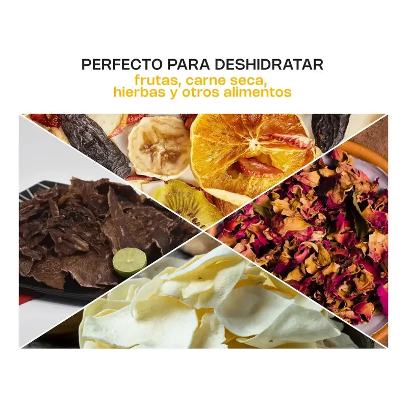 Deshidratador De Alimentos Rhino Desali-16 Bandejas 1350w Gris