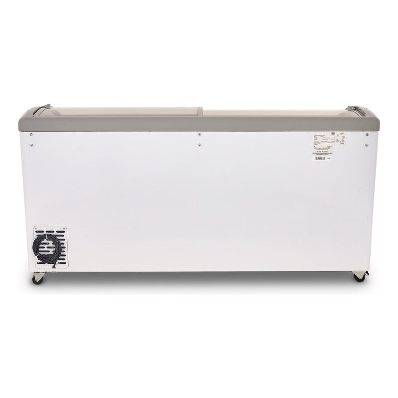 Congelador Horizontal Torrey Vidrio Curvo Chc-180cr Reyfri Blanco