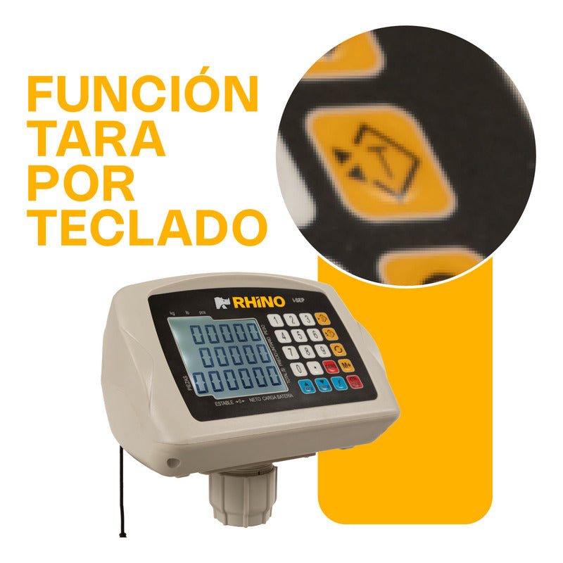 Indicador Peso Electrónico Rhino I-sep Doble Display Gris