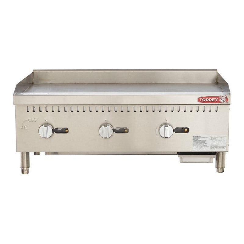 Plancha A Gas 3 Quemadores Torrey Plt-900g Acero Inoxidable Color Gris