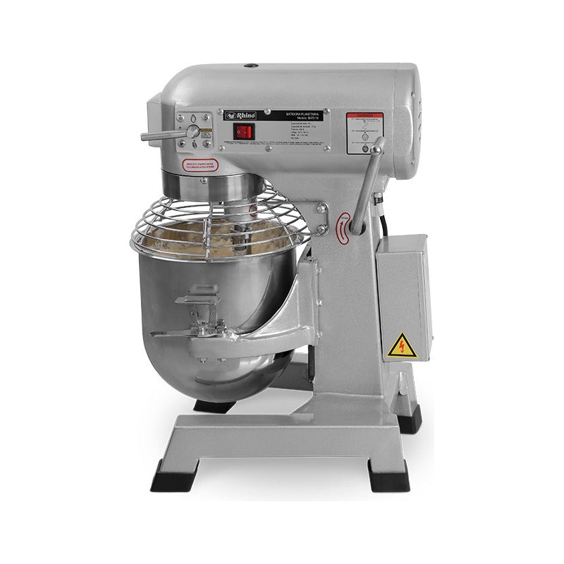 Batidora Planetaria Comercial Rhino Bati-10 Litros 1.5k Color Gris Frecuencia 60 Hz