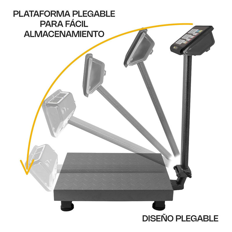 Báscula Comercial Digital Rhino Bapca 100kg 42 cm X 32 cm Gris