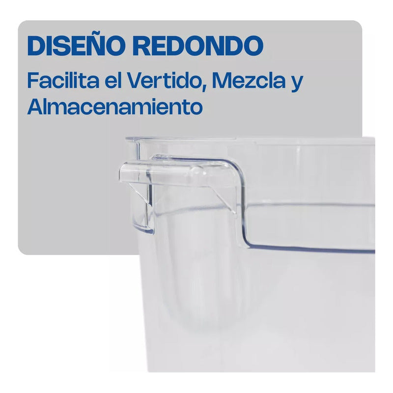 Recipiente Policarbonato Redondo 6 Qt Caledonia Repore-6