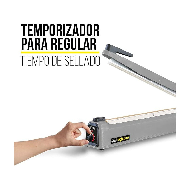 Selladora De Bolsas Rhino Calor Y Temporizador 30cm 400w