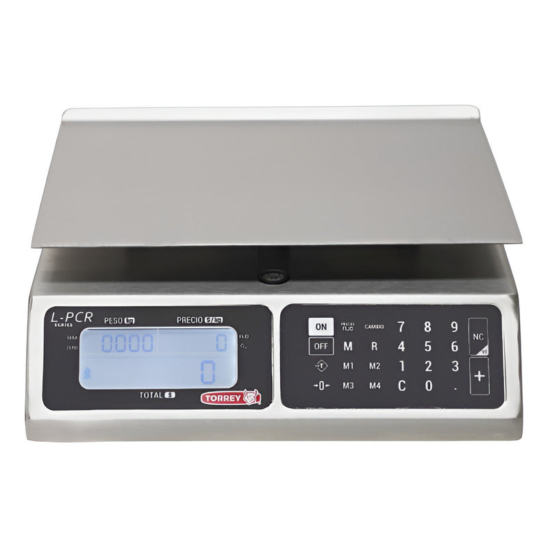 Báscula Comercial Torrey Lpcr-40 Acero Inox 40 Kg Usb Reyfri Acero Inoxidable