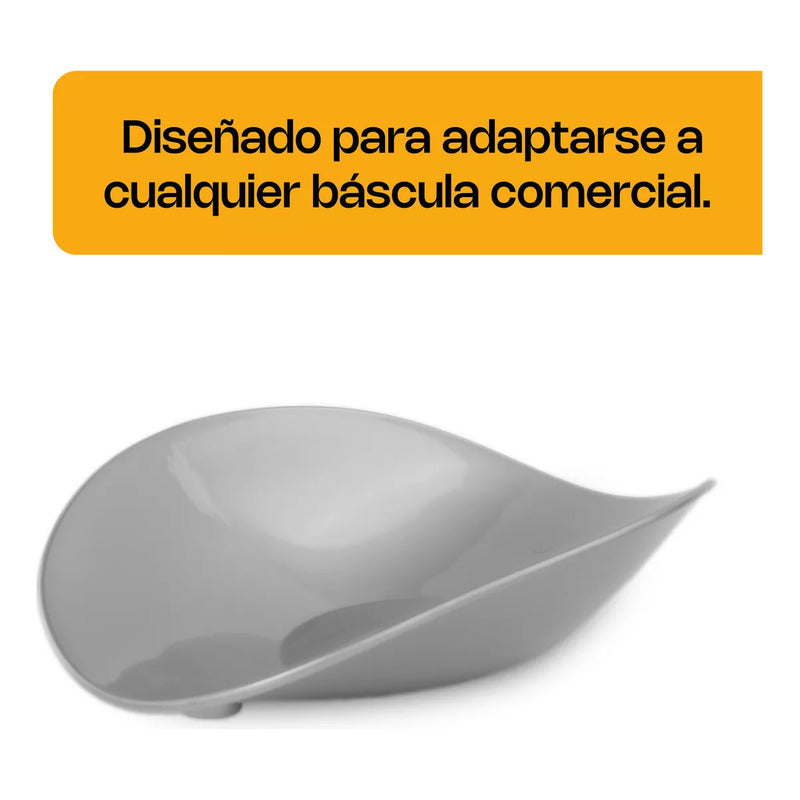 Cucharon De Plástico Para Báscula Rhino Pla-500 Color Gris Gris