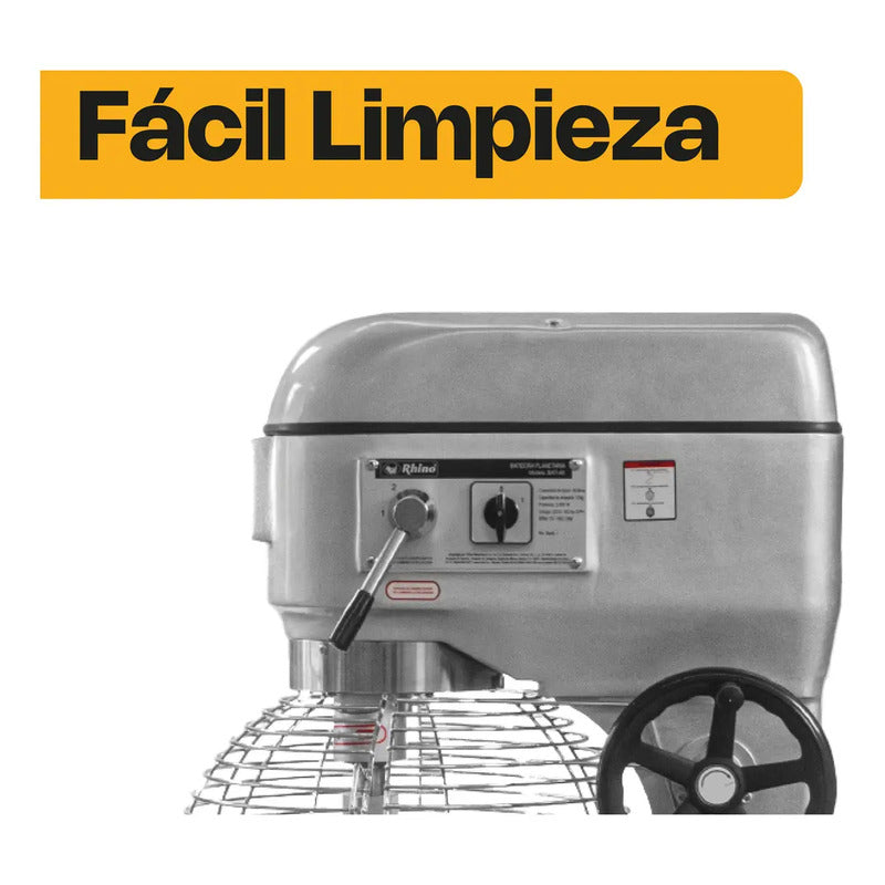 Batidora Planetaria Rhino 60 Litros 12kg Amasado Color Gris Frecuencia 60 Hz Bati-60