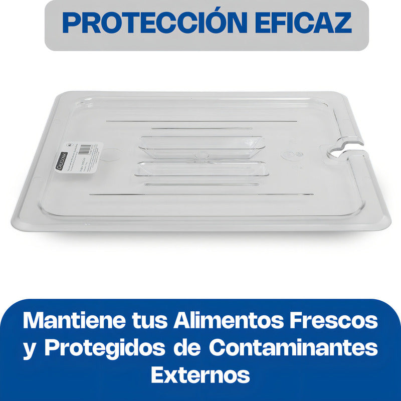 Tapa Para Inserto Ranurado Caledonia Policarbonato Rectangular 32x26cm Plateado