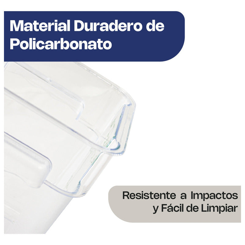 Recipiente Policarbonato Cuadrado 8 Qt Caledonia Repocu-8