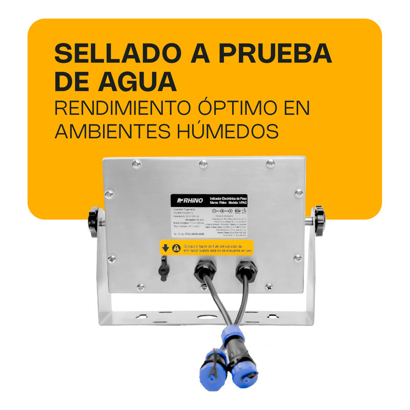 Indicador Para Bascula A Prueba De Agua Rhino I-pag Gris
