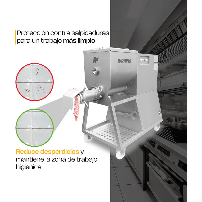 Molino Mezclador Rhino Molme1300 A.inox 5.5hp 220v Trifásico