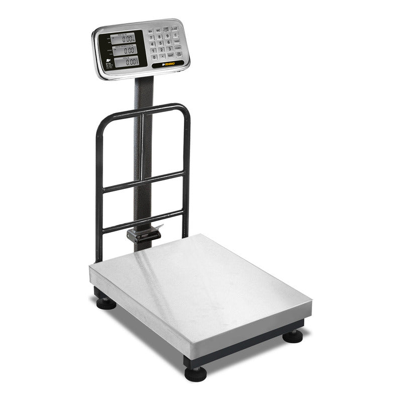 Báscula Plataforma Digital Bp-200 Kg Rhino Acero Inox. Color Gris