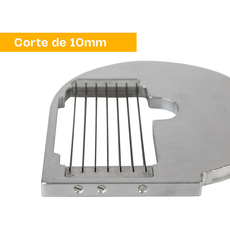 Disco De Corte A La Francesa 10mm Para Procesador Proal-550 Gris