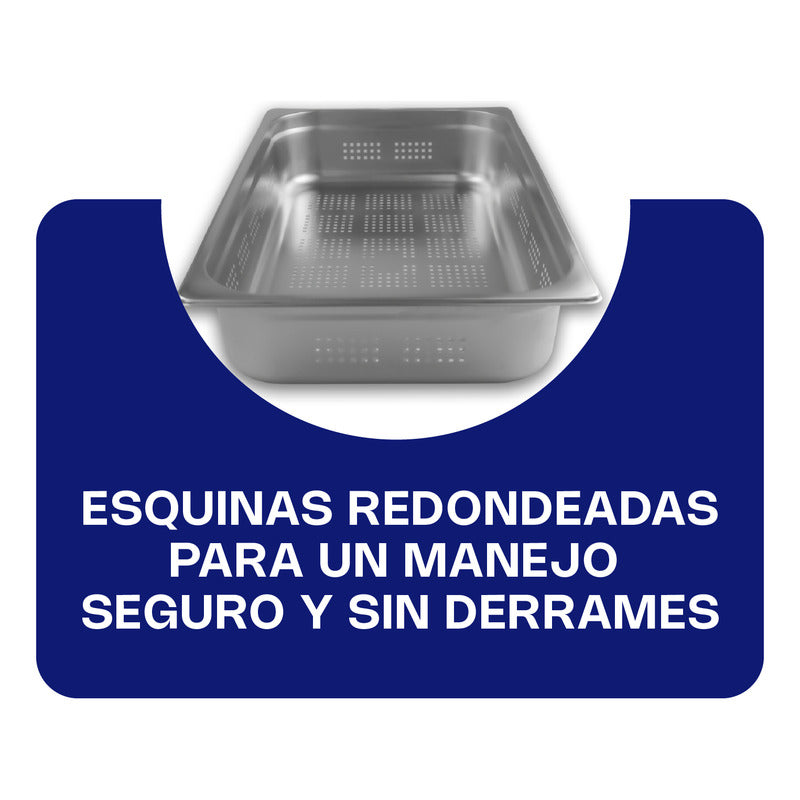 Inserto Acero Inoxidable Perforado Entero 4 Pul. Inape-4