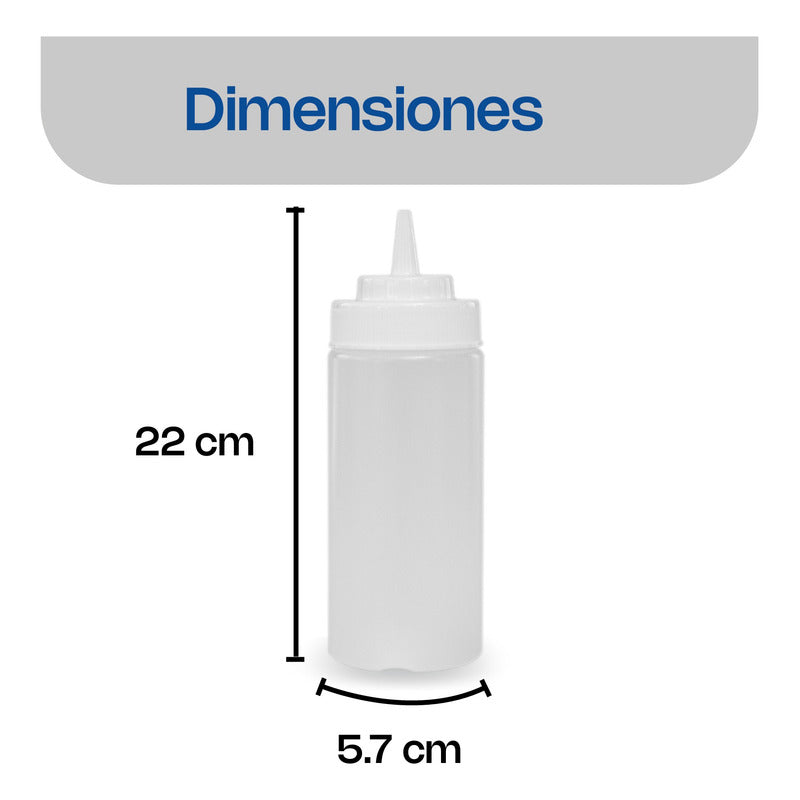 Recipiente Transparente Para Aderezo 12 Oz Recad-12t Transparente
