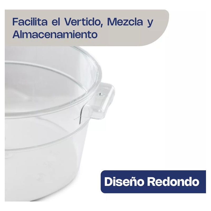 Recipiente Policarbonato Redondo 2 Qt Caledonia Repore-2