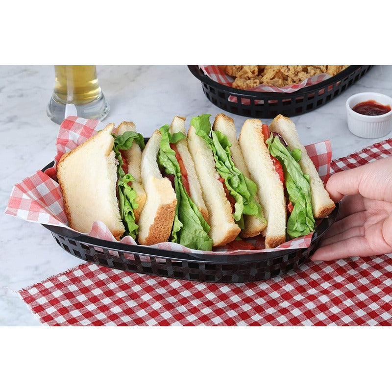 12 Canastillas Plásticas P Comida Rápida Caledonia - Camob-n