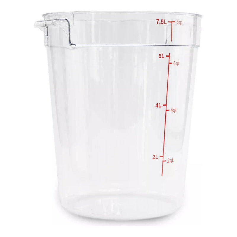 Recipiente Policarbonato Redondo 8 Qt Caledonia Repore-8