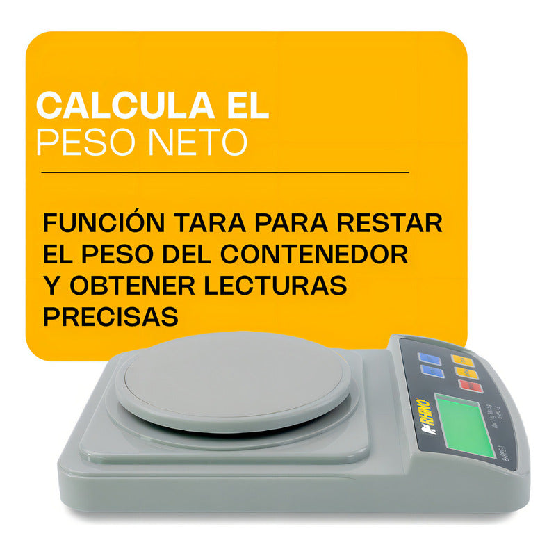 Báscula Digital Rhino Bapre Hasta 1 1kg Gris