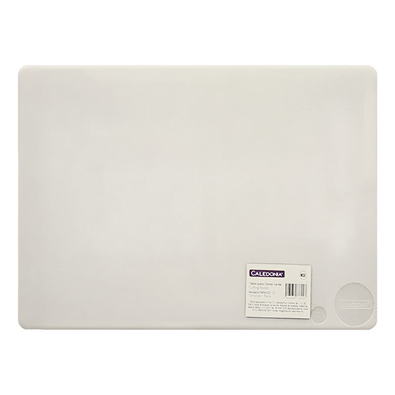 Tabla Para Cortar Blanca 60x45x1.2 Cm Caledonia Tapaco-18b Liso Blanco