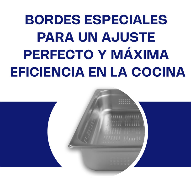 Inserto Acero Inoxidable Perforado Entero 4 Pul. Inape-4