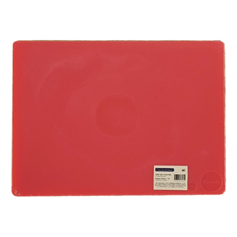 Tabla Para Cortar Roja 45x30x1 Cm Caledonia Tapaco-12r Liso Rojo