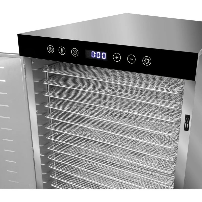 Deshidratador Alimentos Rhino 16 Charolas 40x38cm Desali-16 Plateado Gris