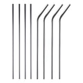 Set 20 Popotes Curvos Acero Inoxidable Ecológicos 26 Cm/6mm Plateado