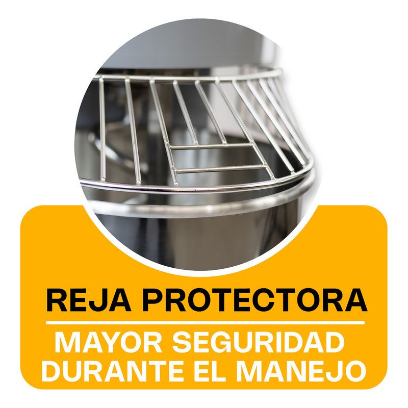 Amasadora Industrial Rhino 20 Lts. Tazón Acero Inoxidable