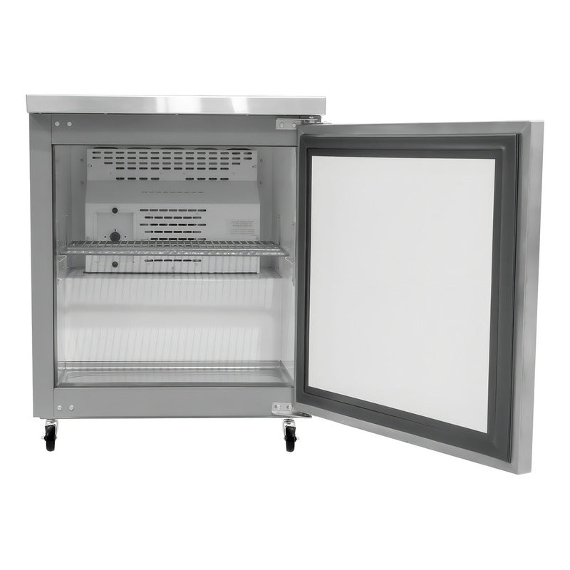 Mesa Refrigerada Bajo Barra Rhino Merbaj-27 1/10 Hp 0 A 4°c Plateado