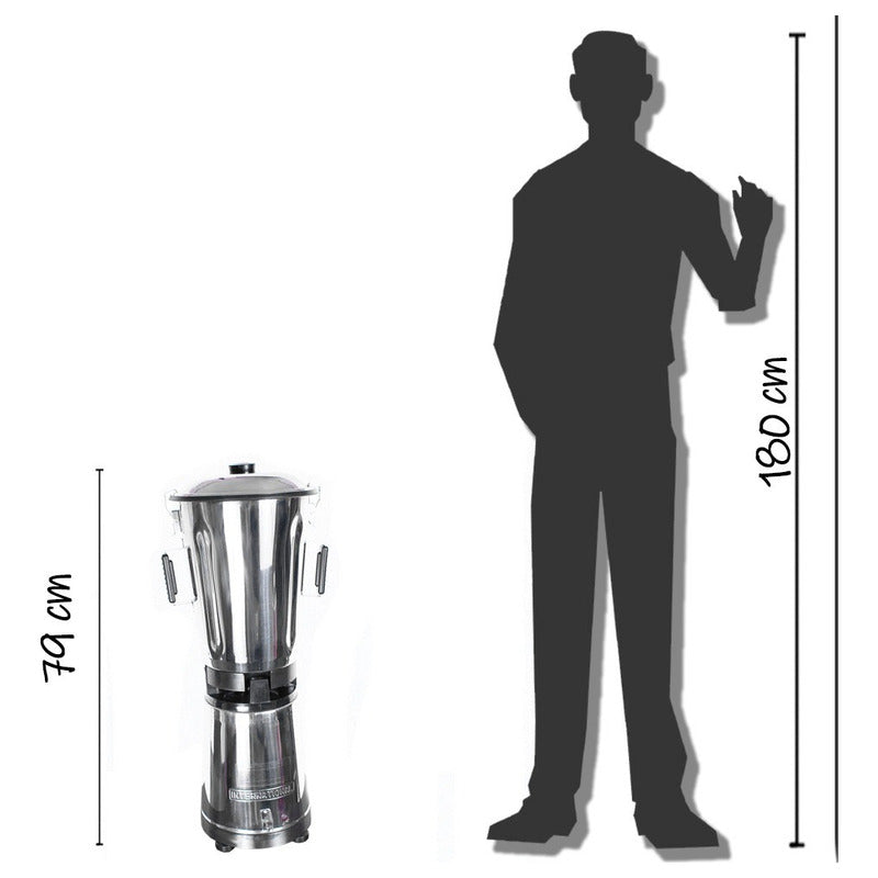 Licuadora Industrial International Li-12 Litros Acero Inox. Acero Inoxidable
