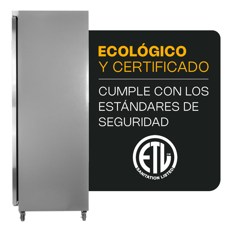 Refrigerador Vertical Rhino Revesol-23 0 °c A 4 °c 23 Pies Gris