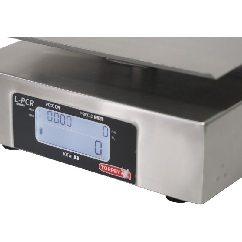 Báscula Digital Torrey Lpcr-20 Acero Inox 20 Kg Usb Reyfri Acero Inoxidable