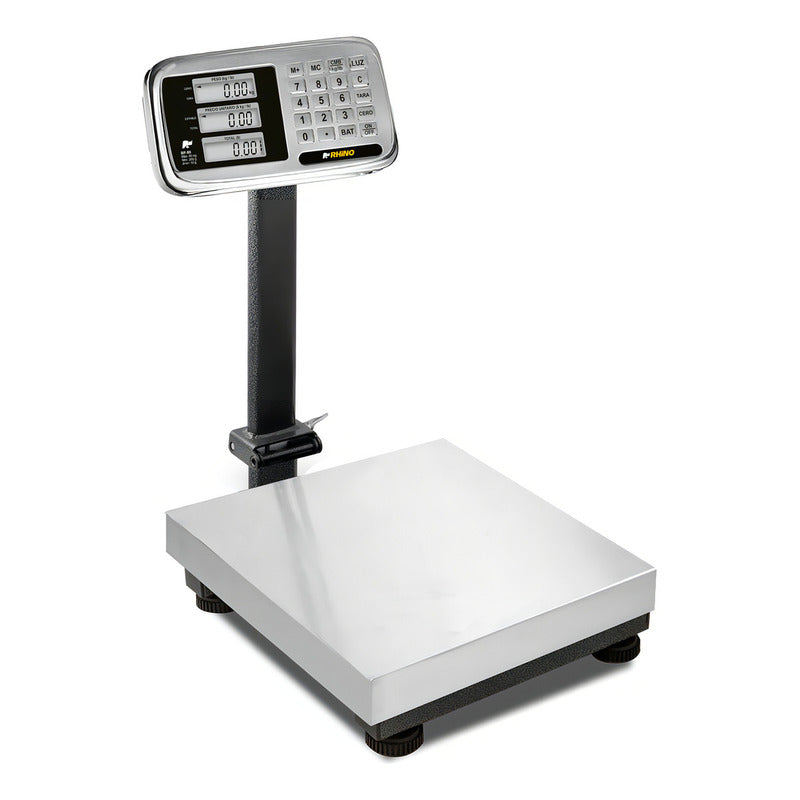 Báscula Plataforma 80kg Rhino Modelo Bp-80 Rbanda Gris