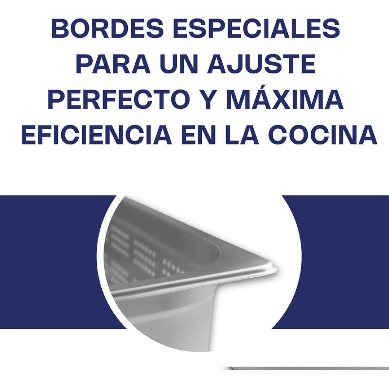 Inserto Acero Inox Perforado Entero 6 Pulgadas Inape-6