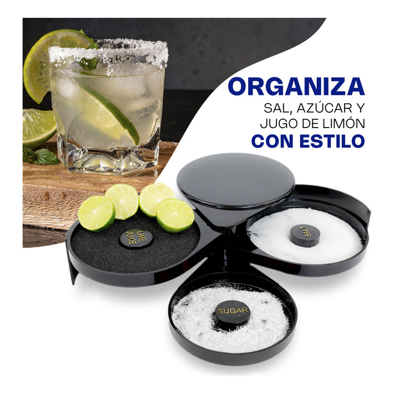 Escarchador Vasos 3 Bandejas Giratorias, Esponja Caledonia