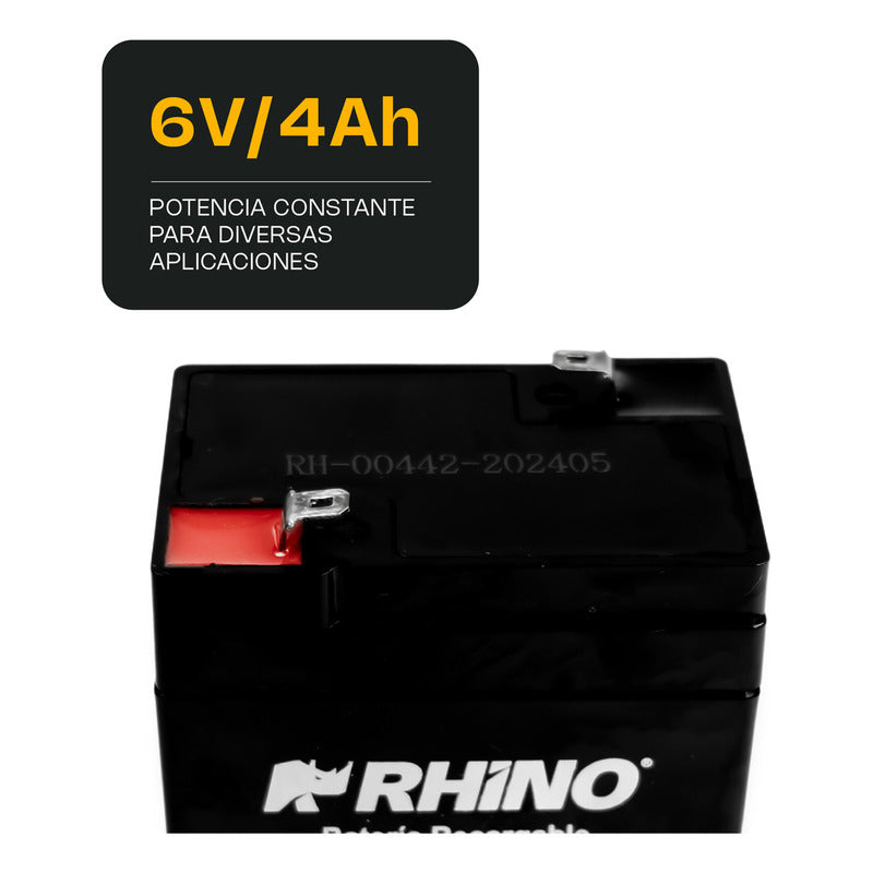 Batería Para Bascula Digital Rhino 6v/4a Negro