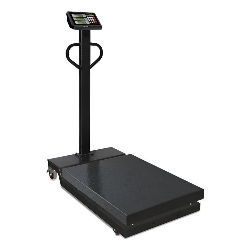 Báscula Industrial Rhino Bapca800 Kg/200g Ruedas 60x80cm Negro